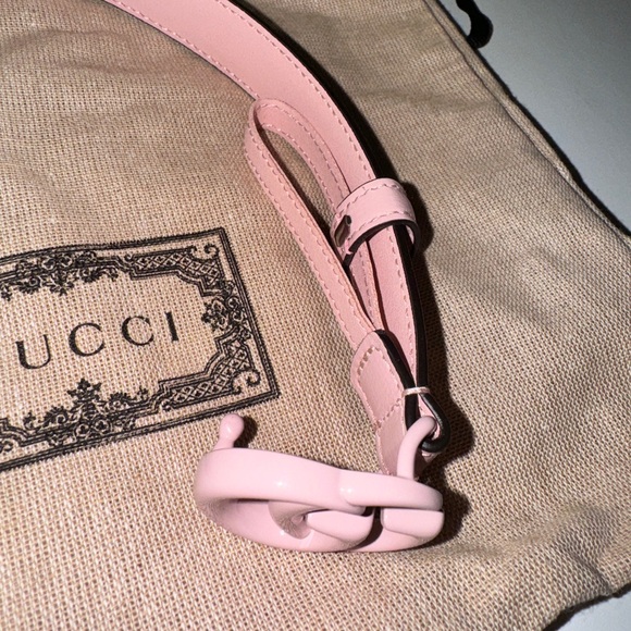 Gucci Thin Belt in Light Pink - Picture 6 of 9